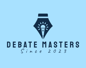 Debate - Speech Song Writer Microphone logo design
