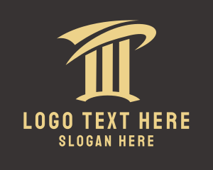 Column - Construction Column Structure logo design