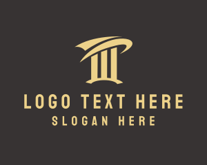 Lawyer - Construction Column Structure logo design