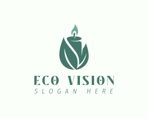 Eco Light Candle logo design