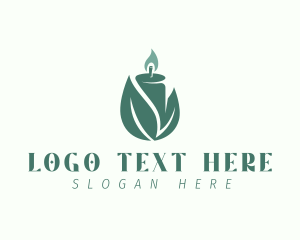 Fire - Eco Light Candle logo design