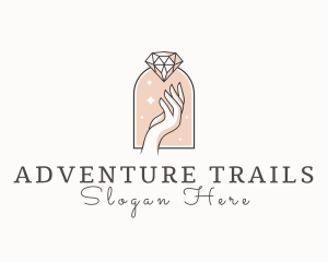 Feminine Gemstone Accessories logo design