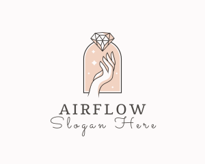 Feminine Gemstone Accessories logo design