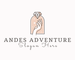 Feminine Gemstone Accessories logo design