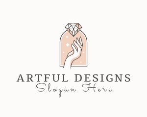 Feminine Gemstone Accessories logo design