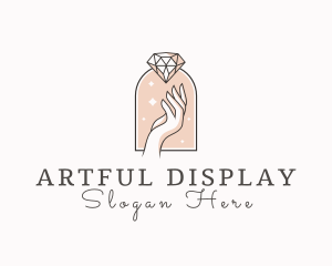 Feminine Gemstone Accessories logo design