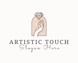 Feminine Gemstone Accessories logo design