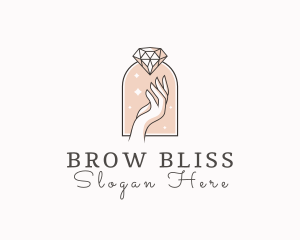 Feminine Gemstone Accessories logo design