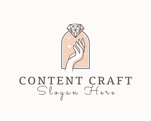 Feminine Gemstone Accessories logo design