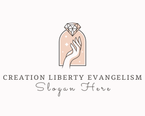 Feminine Gemstone Accessories logo design