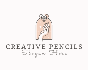 Feminine Gemstone Accessories logo design