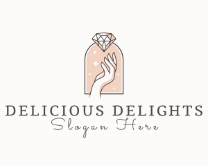 Feminine Gemstone Accessories logo design