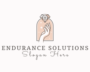 Feminine Gemstone Accessories logo design