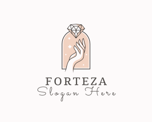 Feminine Gemstone Accessories logo design