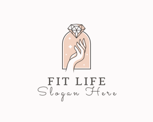 Feminine Gemstone Accessories logo design