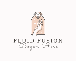 Feminine Gemstone Accessories logo design