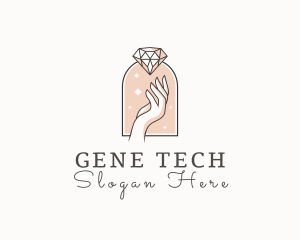 Feminine Gemstone Accessories logo design