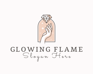 Feminine Gemstone Accessories logo design