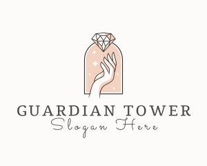 Feminine Gemstone Accessories logo design