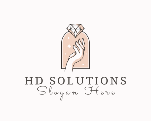 Feminine Gemstone Accessories logo design