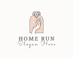 Feminine Gemstone Accessories logo design