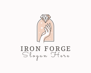 Feminine Gemstone Accessories logo design