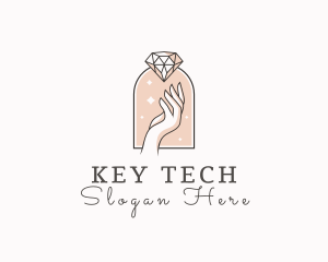 Feminine Gemstone Accessories logo design