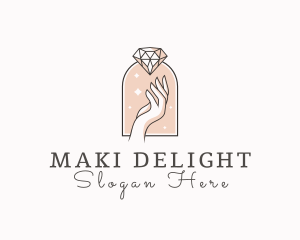 Feminine Gemstone Accessories logo design