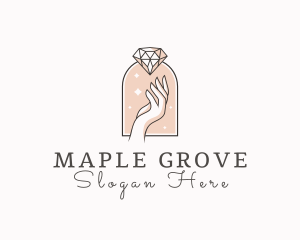 Feminine Gemstone Accessories logo design