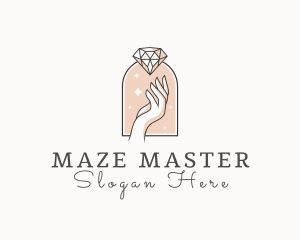 Feminine Gemstone Accessories logo design