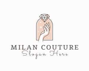 Feminine Gemstone Accessories logo design