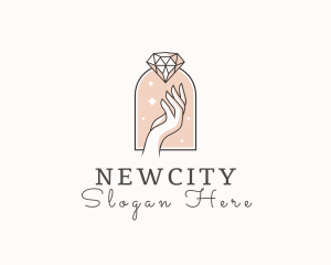 Feminine Gemstone Accessories logo design