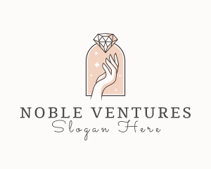 Feminine Gemstone Accessories logo design