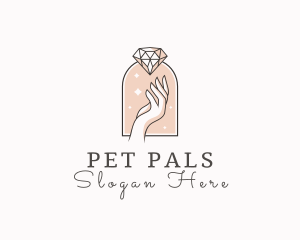 Feminine Gemstone Accessories logo design