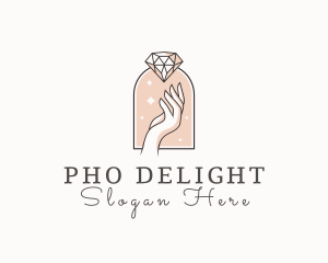 Feminine Gemstone Accessories logo design