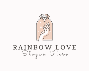 Feminine Gemstone Accessories logo design