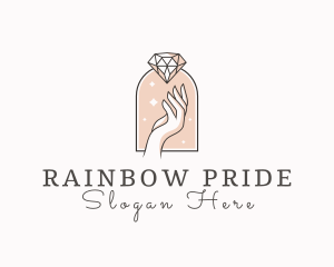 Feminine Gemstone Accessories logo design