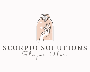 Feminine Gemstone Accessories logo design