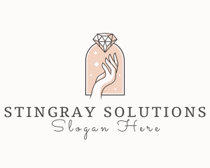 Feminine Gemstone Accessories logo design