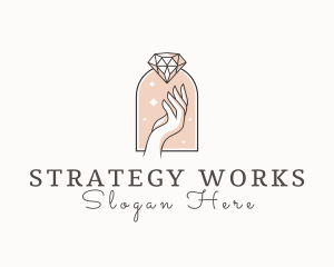 Feminine Gemstone Accessories logo design