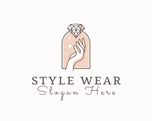 Feminine Gemstone Accessories logo design