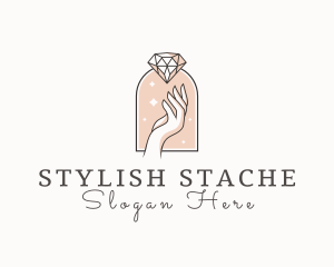 Feminine Gemstone Accessories logo design