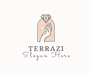 Feminine Gemstone Accessories logo design