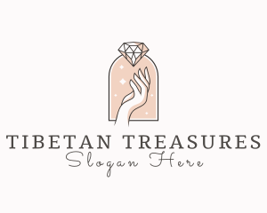 Feminine Gemstone Accessories logo design