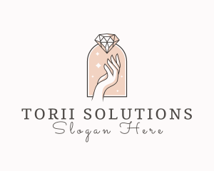 Feminine Gemstone Accessories logo design