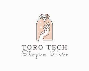 Feminine Gemstone Accessories logo design