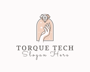 Feminine Gemstone Accessories logo design