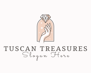 Feminine Gemstone Accessories logo design