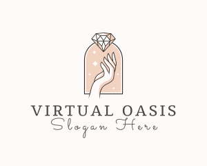 Feminine Gemstone Accessories logo design