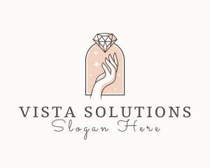 Feminine Gemstone Accessories logo design